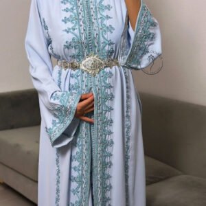 Caftan Bleu Céleste